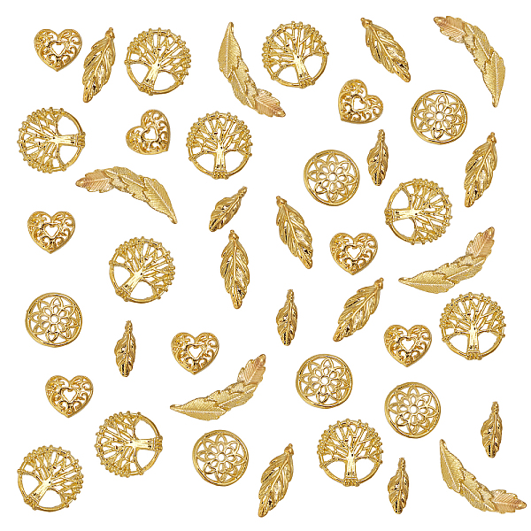 PandaHall Olycraft 120pcs Alloy Cabochons, Nail Art Decoration Accessories, DIY Crystal Epoxy Resin Material Filling, Golden Alloy Mixed...
PandaHall Olycraft 120pcs Alloy Cabochons, Nail Art Decoration Accessories, DIY Crystal Epoxy Resin Material Filling, Golden Alloy Mixed...