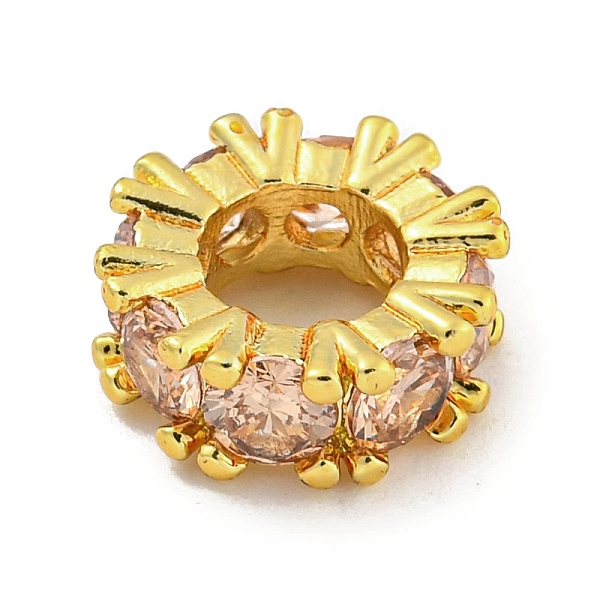 PandaHall Rack Plating Brass Micro Pave Pink Cubic Zirconia European Beads, Large Hole Beads, Long-Lasting Plated, Lead Free & Cadmium Free...
PandaHall Rack Plating Brass Micro Pave Pink Cubic Zirconia European Beads, Large Hole Beads, Long-Lasting Plated, Lead Free & Cadmium Free...