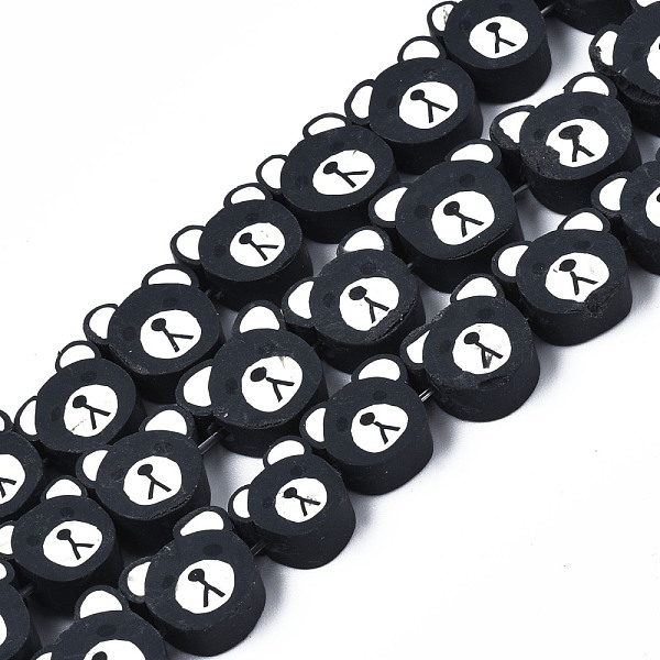 PandaHall Handmade Polymer Clay Beads Strands, Bear, Black, 8~11x8.5~11.5x4~5mm, Hole: 1.6mm, about 40pcs/strand, 14.76 inch~15.35 inch...
PandaHall Handmade Polymer Clay Beads Strands, Bear, Black, 8~11x8.5~11.5x4~5mm, Hole: 1.6mm, about 40pcs/strand, 14.76 inch~15.35 inch...