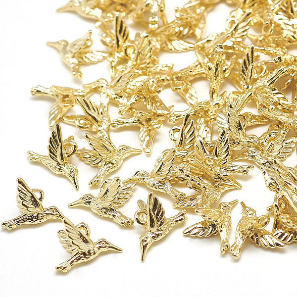PandaHall Brass Charms, Birds, Real 18K Gold Plated, 8x11x7mm, Hole: 1mm Brass Bird
PandaHall Brass Charms, Birds, Real 18K Gold Plated, 8x11x7mm, Hole: 1mm Brass Bird