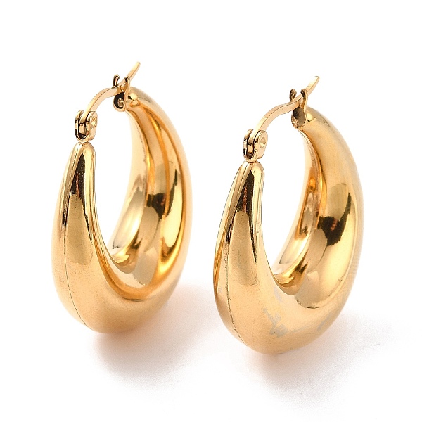 PandaHall Vacuum Plating 304 Stainless Steel Chunky Hoop Earrings for Women, Golden, 32x28x10mm, Pin: 0.6mm 304 Stainless Steel Ring
PandaHall Vacuum Plating 304 Stainless Steel Chunky Hoop Earrings for Women, Golden, 32x28x10mm, Pin: 0.6mm 304 Stainless Steel Ring