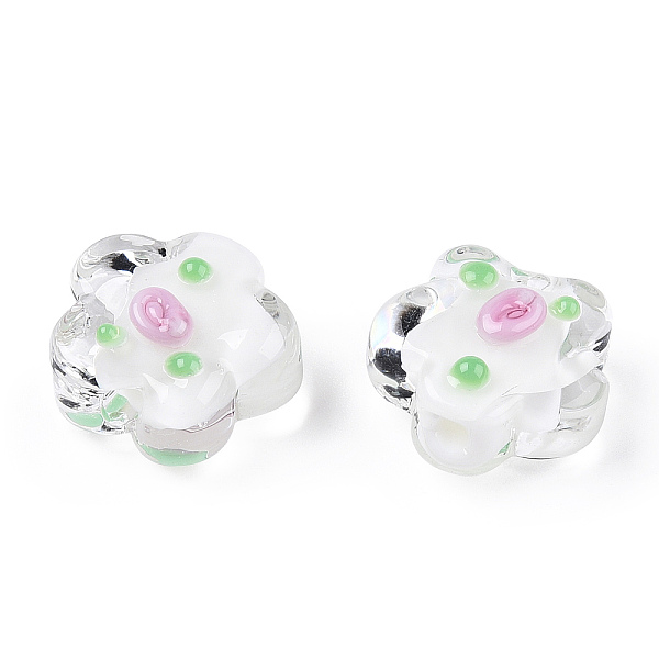 PandaHall Handmade Bumpy Lampwork Beads, Plum Blossom, White, 13.5~14.5x15x8~10mm, Hole: 1.5~1.8mm Lampwork Flower White
PandaHall Handmade Bumpy Lampwork Beads, Plum Blossom, White, 13.5~14.5x15x8~10mm, Hole: 1.5~1.8mm Lampwork Flower White