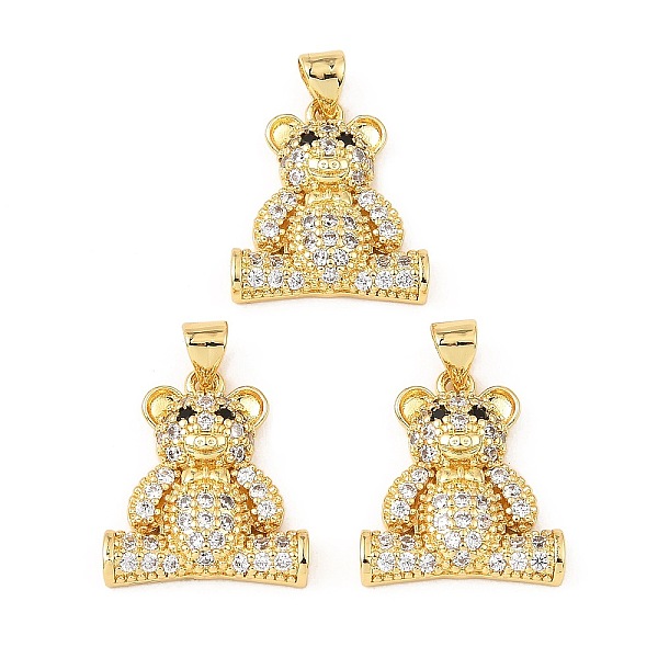 PandaHall Rack Plating Brass Micro Pave Cubic Zirconia Pendants, Long-Lasting Plated, Cadmium Free & Lead Free, Bear Charms, Real 18K Gold...
PandaHall Rack Plating Brass Micro Pave Cubic Zirconia Pendants, Long-Lasting Plated, Cadmium Free & Lead Free, Bear Charms, Real 18K Gold...