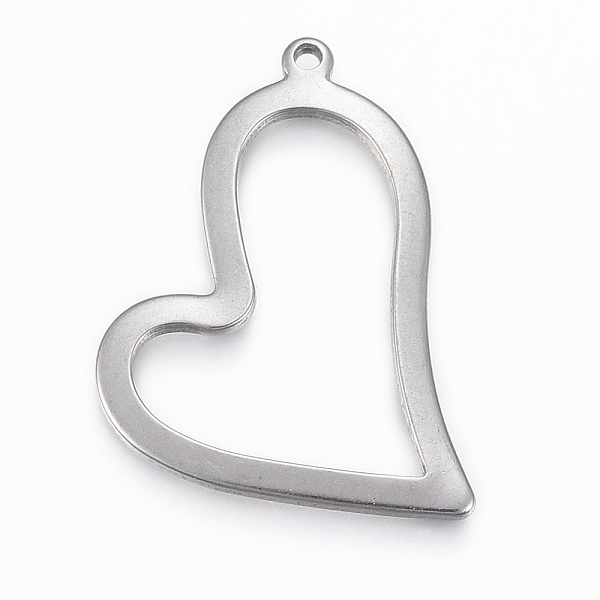 PandaHall 304 Stainless Steel Open Heart Pendants, Hollow, Stainless Steel Color, 37x24.5x1.5mm, Hole: 1.5mm 304 Stainless Steel Heart
PandaHall 304 Stainless Steel Open Heart Pendants, Hollow, Stainless Steel Color, 37x24.5x1.5mm, Hole: 1.5mm 304 Stainless Steel Heart