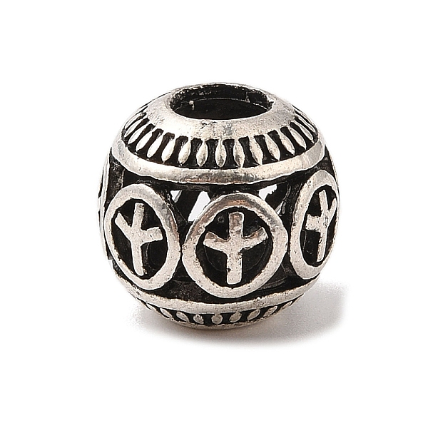 PandaHall Tibetan Style Alloy European Beads, Large Hole Beads, Cadmium Free & Nickel Free & Lead Free, Round with Peace Sign, Antique...
PandaHall Tibetan Style Alloy European Beads, Large Hole Beads, Cadmium Free & Nickel Free & Lead Free, Round with Peace Sign, Antique...