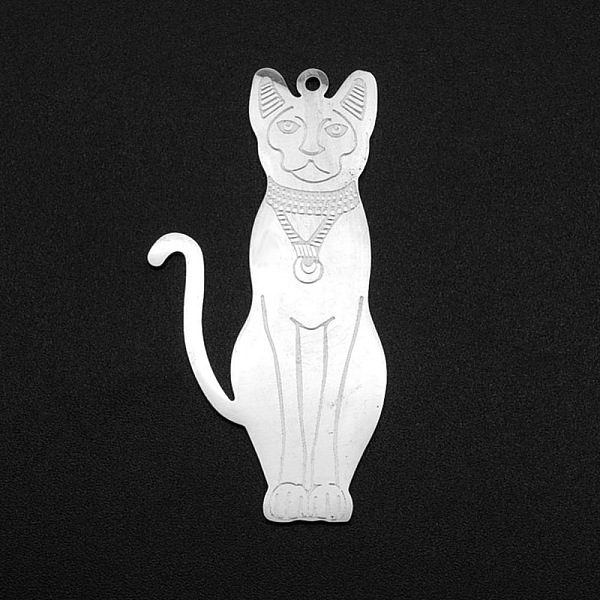 PandaHall 201 Stainless Steel Pendants, Laser Cut, Cat Shape, Stainless Steel Color, 48x24.5x1mm, Hole: 1.4mm 201 Stainless Steel Cat Shape
PandaHall 201 Stainless Steel Pendants, Laser Cut, Cat Shape, Stainless Steel Color, 48x24.5x1mm, Hole: 1.4mm 201 Stainless Steel Cat Shape