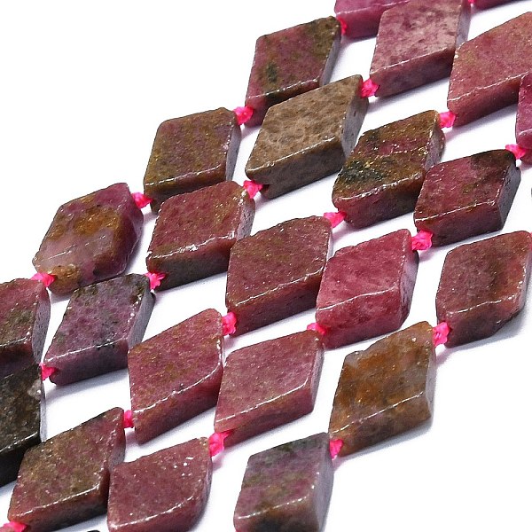 PandaHall Natural Rhodonite Beads Strands, Rhombus, 20~22x12~13x4~5mm, Hole: 1mm, about 19pcs/strand, 16.73''(42.5cm) Rhodonite Rhombus
PandaHall Natural Rhodonite Beads Strands, Rhombus, 20~22x12~13x4~5mm, Hole: 1mm, about 19pcs/strand, 16.73''(42.5cm) Rhodonite Rhombus