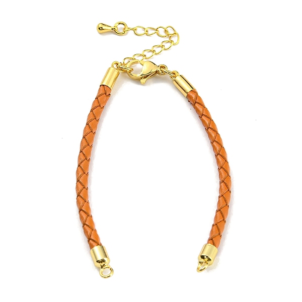 PandaHall Leather Braided Cord Link Bracelets, Fit for Connector Charms, with Long-Lasting Plated Rack Plating Colden Tone Brass Lobster...
PandaHall Leather Braided Cord Link Bracelets, Fit for Connector Charms, with Long-Lasting Plated Rack Plating Colden Tone Brass Lobster...