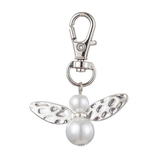 PandaHall Glass Pearl Beads with Alloy Pendants, Angel, White, 55mm Glass Angel & Fairy White
PandaHall Glass Pearl Beads with Alloy Pendants, Angel, White, 55mm Glass Angel & Fairy White