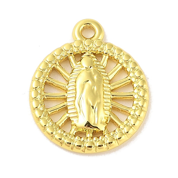 PandaHall 304 Stainless Steel Pendants, Flat Round with Saint Charm, Real 18K Gold Plated, 20.5x17x2.5mm, Hole: 1.6mm 304 Stainless Steel...
PandaHall 304 Stainless Steel Pendants, Flat Round with Saint Charm, Real 18K Gold Plated, 20.5x17x2.5mm, Hole: 1.6mm 304 Stainless Steel...
