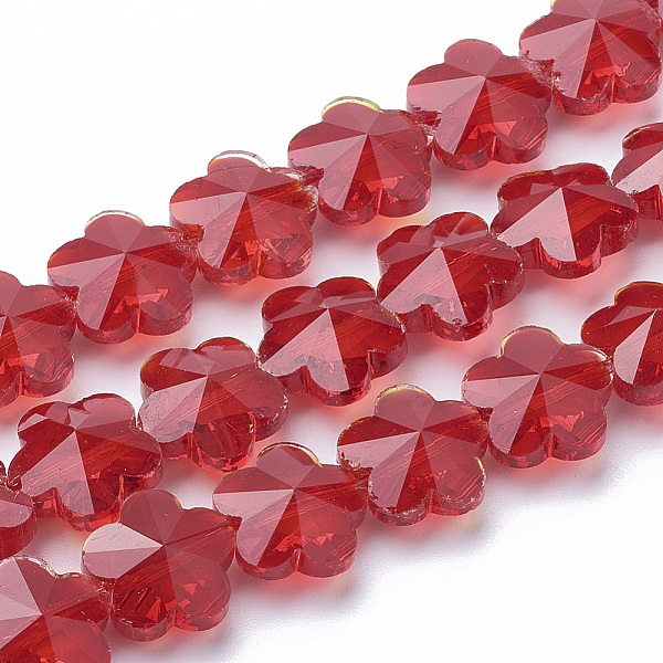 PandaHall Transparent Glass Beads, Faceted, Plum Blossom, Red, 13x13.5x8.5mm, Hole: 1mm Glass Flower Red
PandaHall Transparent Glass Beads, Faceted, Plum Blossom, Red, 13x13.5x8.5mm, Hole: 1mm Glass Flower Red
