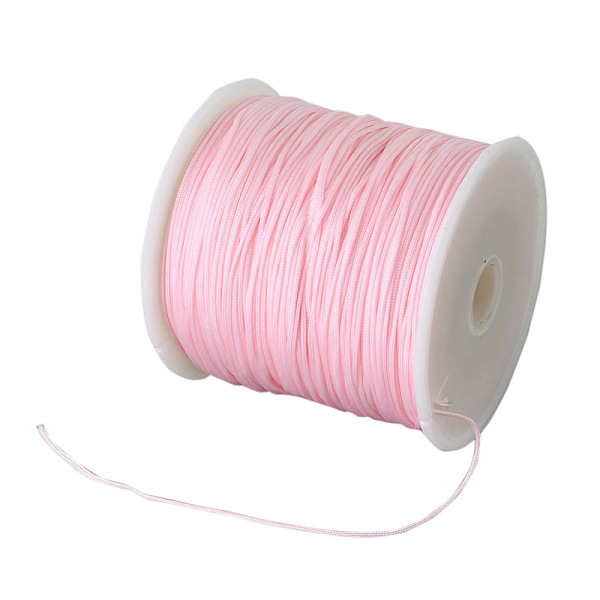 PandaHall Braided Nylon Thread, Chinese Knotting Cord Beading Cord for Beading Jewelry Making, Pink, 0.8mm, about 100yards/roll Nylon Pink
PandaHall Braided Nylon Thread, Chinese Knotting Cord Beading Cord for Beading Jewelry Making, Pink, 0.8mm, about 100yards/roll Nylon Pink
