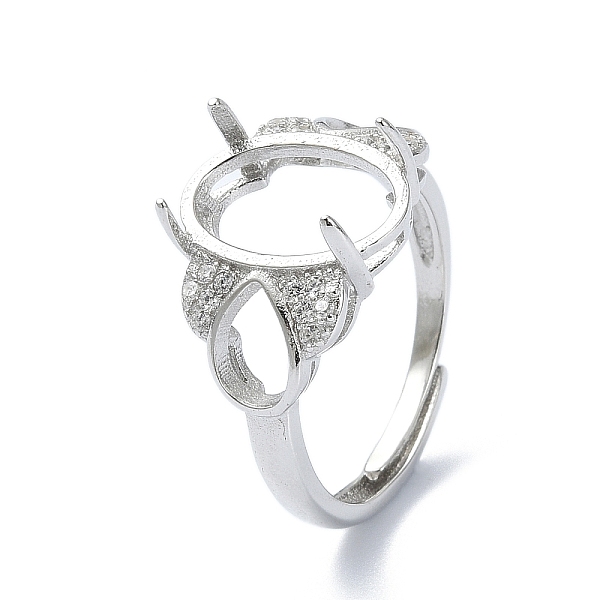 PandaHall Adjustable 925 Sterling Silver Ring Components, with Cubic Zirconia, For Half Drilled Beads, Real Platinum Plated, 2.5~10mm, US...
PandaHall Adjustable 925 Sterling Silver Ring Components, with Cubic Zirconia, For Half Drilled Beads, Real Platinum Plated, 2.5~10mm, US...