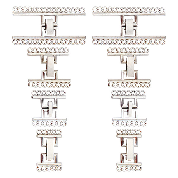 PandaHall SUPERFINDINGS 8 Sets 4 Styles Alloy Slide Lock Clasp Platinum Layering Clasp Brass Multi Strands Slide Clasps for Jewelry Craft...
PandaHall SUPERFINDINGS 8 Sets 4 Styles Alloy Slide Lock Clasp Platinum Layering Clasp Brass Multi Strands Slide Clasps for Jewelry Craft...