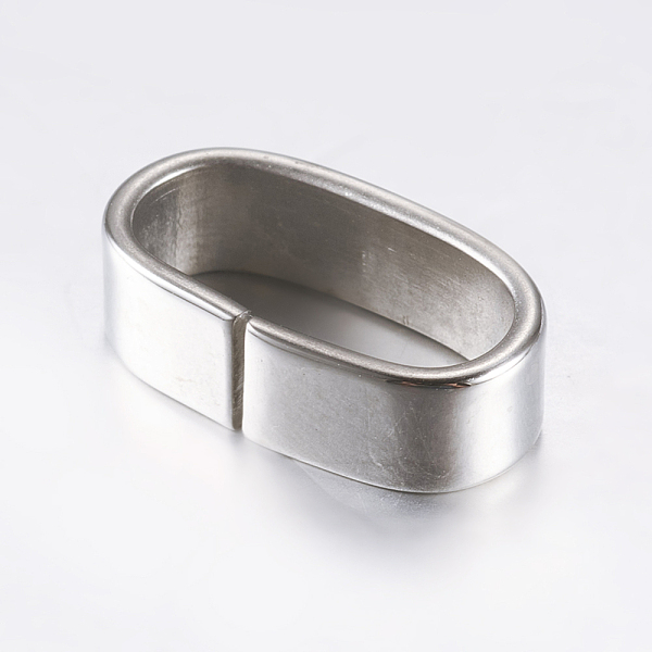 PandaHall 304 Stainless Steel Slide Charms, Oval, Stainless Steel Color, 16x9.5x4.5mm, Hole: 6x12.5mm 304 Stainless Steel Oval
PandaHall 304 Stainless Steel Slide Charms, Oval, Stainless Steel Color, 16x9.5x4.5mm, Hole: 6x12.5mm 304 Stainless Steel Oval