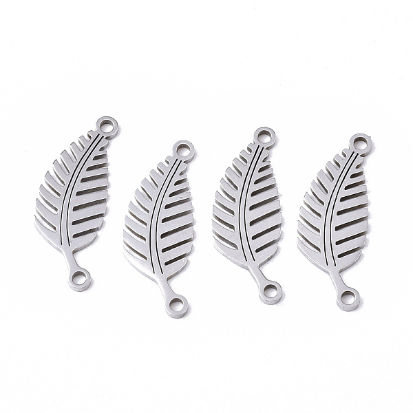 PandaHall 201 Stainless Steel Links Connectors, Laser Cut, Leaf, Stainless Steel Color, 21x8x1mm, Hole: 1.4mm 201 Stainless Steel Leaf
PandaHall 201 Stainless Steel Links Connectors, Laser Cut, Leaf, Stainless Steel Color, 21x8x1mm, Hole: 1.4mm 201 Stainless Steel Leaf