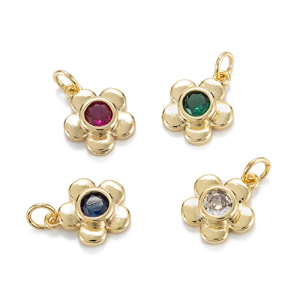 PandaHall Brass Cubic Zirconia Charms, Real 18K Gold Plated, Long-Lasting Plated, Plum Blossom , Mixed Color, 14x12x3.5mm, Hole: 3mm, Jump..., Multicolor
PandaHall Brass Cubic Zirconia Charms, Real 18K Gold Plated, Long-Lasting Plated, Plum Blossom , Mixed Color, 14x12x3.5mm, Hole: 3mm, Jump..., Multicolor