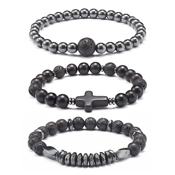 PandaHall Energy Power Cross Beads Stretch Bracelets Set for Men Women, Natural Wood & Synthetic Turquoise(Dyed) & Synthetic Hematite &...
PandaHall Energy Power Cross Beads Stretch Bracelets Set for Men Women, Natural Wood & Synthetic Turquoise(Dyed) & Synthetic Hematite &...