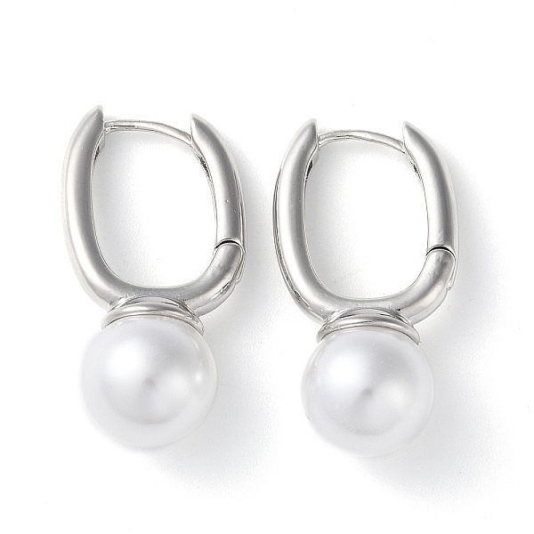 PandaHall Rack Plating Brass Hoop Earrings, with Plastic Pearl, Long-Lasting Plated, Lead Free & Cadmium Free, Round, Platinum, 33x16.5x12mm...
PandaHall Rack Plating Brass Hoop Earrings, with Plastic Pearl, Long-Lasting Plated, Lead Free & Cadmium Free, Round, Platinum, 33x16.5x12mm...