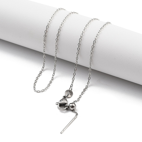 PandaHall Ion Plating(IP) Adjustable 304 Stainless Steel Cable Chain Necklaces, with Silicone Beads, Stainless Steel Color, 17.40~17.64 inch...
PandaHall Ion Plating(IP) Adjustable 304 Stainless Steel Cable Chain Necklaces, with Silicone Beads, Stainless Steel Color, 17.40~17.64 inch...