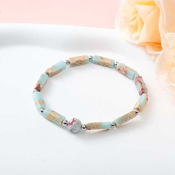 PandaHall Natural Flower Amazonite Stretch Bracelet, 7-1/8 inch(18cm) Flower Amazonite
PandaHall Natural Flower Amazonite Stretch Bracelet, 7-1/8 inch(18cm) Flower Amazonite