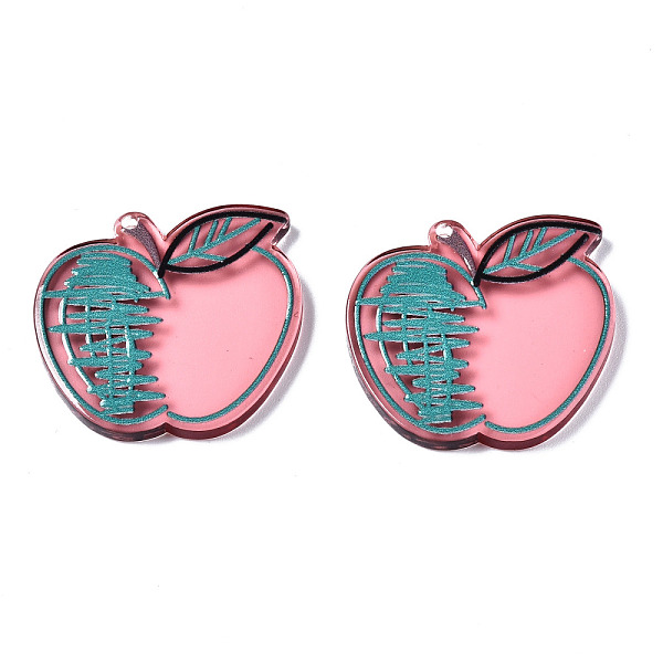 PandaHall Translucent Acrylic Pendants, 3D Printed, Apple, Salmon, 29.5x31.5x3mm, Hole: 1.6mm Acrylic Fruit Red
PandaHall Translucent Acrylic Pendants, 3D Printed, Apple, Salmon, 29.5x31.5x3mm, Hole: 1.6mm Acrylic Fruit Red