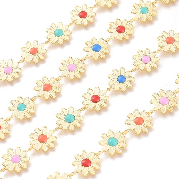 PandaHall 3.28 Feet Brass Enamel Flower Link Chains, Long-Lasting Plated, Unwelded, Colorful, Real 18K Gold Plated, Flower: 13.5x10x2.5mm...
PandaHall 3.28 Feet Brass Enamel Flower Link Chains, Long-Lasting Plated, Unwelded, Colorful, Real 18K Gold Plated, Flower: 13.5x10x2.5mm...