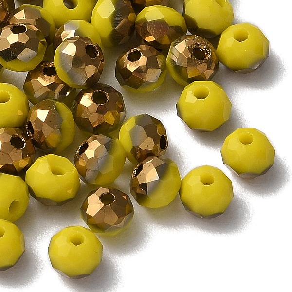 PandaHall Electroplate Glass Beads, Half Golden Plated, Faceted, Rondelle, Yellow, 4.3x3.7mm, Hole: 1mm, 500pcs/bag Glass Rondelle Yellow
PandaHall Electroplate Glass Beads, Half Golden Plated, Faceted, Rondelle, Yellow, 4.3x3.7mm, Hole: 1mm, 500pcs/bag Glass Rondelle Yellow