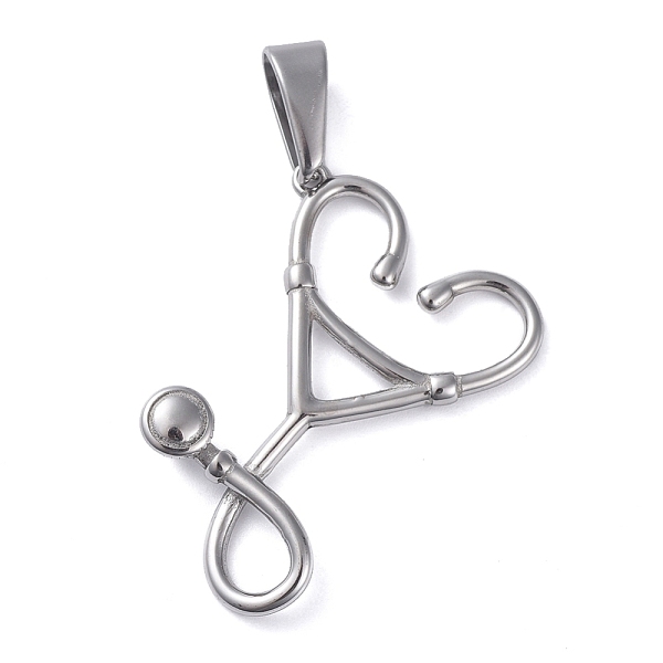 PandaHall 304 Stainless Steel Pendants, Echometer Shape, Stainless Steel Color, 34~40x30~33x5.5mm, Hole: 10x5mm 304 Stainless Steel Medical...
PandaHall 304 Stainless Steel Pendants, Echometer Shape, Stainless Steel Color, 34~40x30~33x5.5mm, Hole: 10x5mm 304 Stainless Steel Medical...
