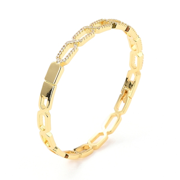 PandaHall Hollow Octangle Cubic Zirconia Cuff Bangle, Real 18K Gold Plated Brass Hinged Open Bangle for Women, Cadmium Free & Lead Free..., Clear
PandaHall Hollow Octangle Cubic Zirconia Cuff Bangle, Real 18K Gold Plated Brass Hinged Open Bangle for Women, Cadmium Free & Lead Free..., Clear