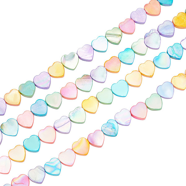 PandaHall CHGCRAFT 2 Strands Electroplated Natural Freshwater Shell Beads Strands, Dyed, Heart, Mixed Color, 10x10.5x3mm, Hole: 0.8mm, about..., Multicolor
PandaHall CHGCRAFT 2 Strands Electroplated Natural Freshwater Shell Beads Strands, Dyed, Heart, Mixed Color, 10x10.5x3mm, Hole: 0.8mm, about..., Multicolor