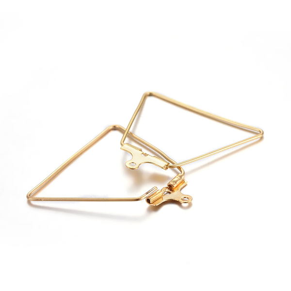 PandaHall 304 Stainless Steel Pendants, Hoop Earring Findings, Trapezoid, Golden, 21 Gauge, 26x27.5x1.5mm, Hole: 1mm, Inner Size: 19.5x26mm...
PandaHall 304 Stainless Steel Pendants, Hoop Earring Findings, Trapezoid, Golden, 21 Gauge, 26x27.5x1.5mm, Hole: 1mm, Inner Size: 19.5x26mm...