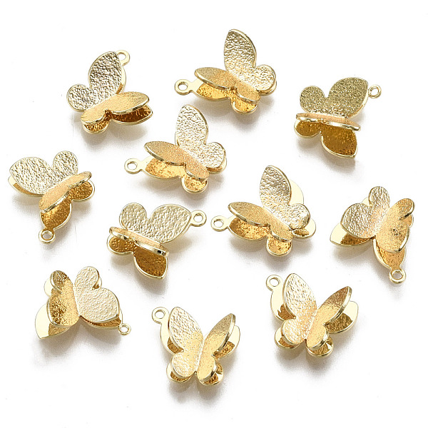 PandaHall Brass Charms, Nickel Free, Butterfly, Textured, Real 18K Gold Plated, 8.5x10.5x4~4.5mm, Hole: 0.9mm Brass Butterfly
PandaHall Brass Charms, Nickel Free, Butterfly, Textured, Real 18K Gold Plated, 8.5x10.5x4~4.5mm, Hole: 0.9mm Brass Butterfly