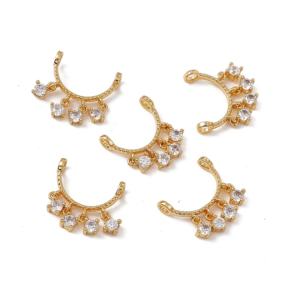PandaHall Rack Plating Brass Pave Clear Cubic Zirconia Connector Charms, Long-Lasting Plated, Cadmium Free & Nickel Free & Lead Free, Curved...
PandaHall Rack Plating Brass Pave Clear Cubic Zirconia Connector Charms, Long-Lasting Plated, Cadmium Free & Nickel Free & Lead Free, Curved...