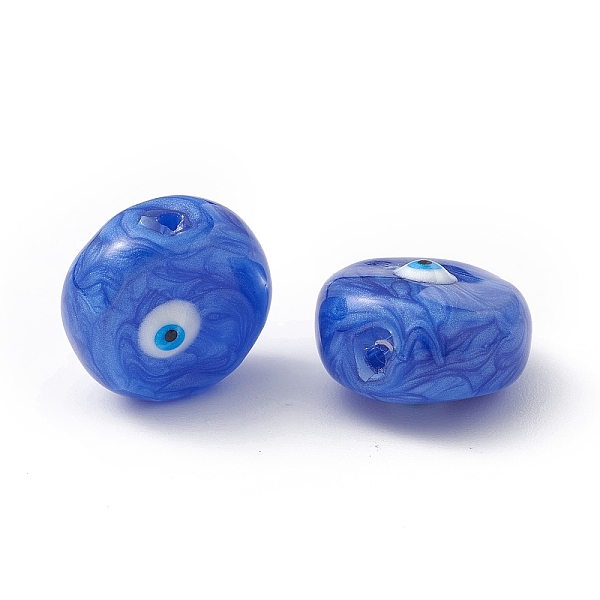 PandaHall Glass Beads, with Enamel, Flat Round with Evil Eye Pattern, Blue, 14~14.5x9mm, Hole: 1.2mm Glass Flat Round Blue
PandaHall Glass Beads, with Enamel, Flat Round with Evil Eye Pattern, Blue, 14~14.5x9mm, Hole: 1.2mm Glass Flat Round Blue