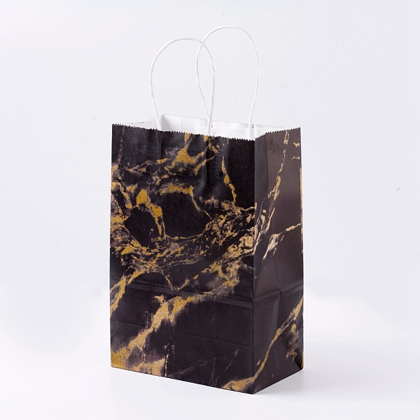 PandaHall kraft Paper Bags, with Handles, Gift Bags, Shopping Bags, Rectangle, Marble Texture Pattern, Goldenrod, 27x21x10cm Paper Others..., Gold
PandaHall kraft Paper Bags, with Handles, Gift Bags, Shopping Bags, Rectangle, Marble Texture Pattern, Goldenrod, 27x21x10cm Paper Others..., Gold