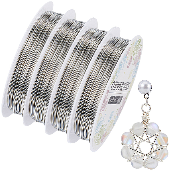 PandaHall SUNNYCLUE 4 Rolls Copper Jewelry Craft Wire, Round, for Beading Jewelry Craft Making, Silver, 20 Gauge, 0.8mm, about 16.40 Feet...
PandaHall SUNNYCLUE 4 Rolls Copper Jewelry Craft Wire, Round, for Beading Jewelry Craft Making, Silver, 20 Gauge, 0.8mm, about 16.40 Feet...