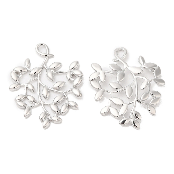 PandaHall Brass Pendants, Leafy Branch Charms, Real Platinum Plated, 25x20x1mm, Hole: 1.3x2.2mm Brass Branch
PandaHall Brass Pendants, Leafy Branch Charms, Real Platinum Plated, 25x20x1mm, Hole: 1.3x2.2mm Brass Branch