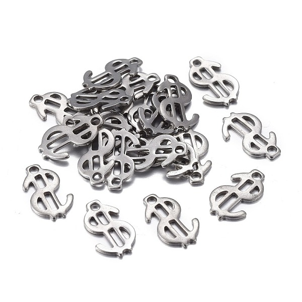 PandaHall 201 Stainless Steel Charms, Laser Cut, Dollar Sign, Stainless Steel Color, 11.5x7x0.8mm, Hole: 1.4mm 201 Stainless Steel Symbol
PandaHall 201 Stainless Steel Charms, Laser Cut, Dollar Sign, Stainless Steel Color, 11.5x7x0.8mm, Hole: 1.4mm 201 Stainless Steel Symbol