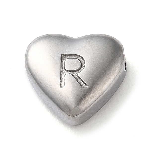 PandaHall 201 Stainless Steel Beads, Stainless Steel Color, Heart, Letter R, 7x8x3.5mm, Hole: 1.5mm 201 Stainless Steel Letter R
PandaHall 201 Stainless Steel Beads, Stainless Steel Color, Heart, Letter R, 7x8x3.5mm, Hole: 1.5mm 201 Stainless Steel Letter R