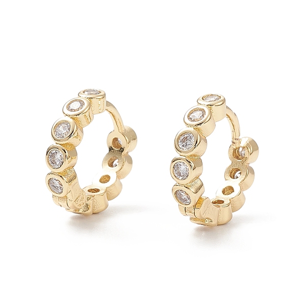 PandaHall Cubic Zirconia Flat Round Hoop Earrings, Real 18K Gold Plated Brass Jewelry for Women, Cadmium Free & Nickel Free & Lead Free..., Clear
PandaHall Cubic Zirconia Flat Round Hoop Earrings, Real 18K Gold Plated Brass Jewelry for Women, Cadmium Free & Nickel Free & Lead Free..., Clear