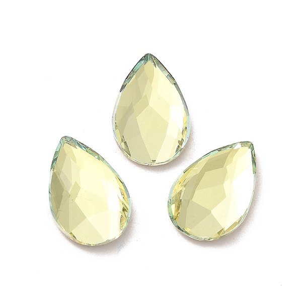 PandaHall Glass Rhinestone Cabochons, Flat Back & Back Plated, Faceted, Teardrop, Jonquil, 14x9x3.5mm Glass Rhinestone Teardrop Yellow
PandaHall Glass Rhinestone Cabochons, Flat Back & Back Plated, Faceted, Teardrop, Jonquil, 14x9x3.5mm Glass Rhinestone Teardrop Yellow