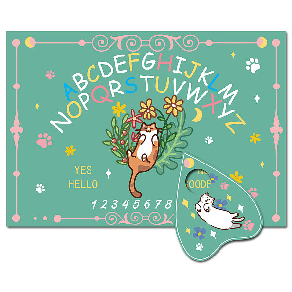 PandaHall Printed Wood Pendulum Dowsing Divination Board Set, Rectangle Talking Board, with Planchette Accessories, Cat Shape..., Black
PandaHall Printed Wood Pendulum Dowsing Divination Board Set, Rectangle Talking Board, with Planchette Accessories, Cat Shape..., Black