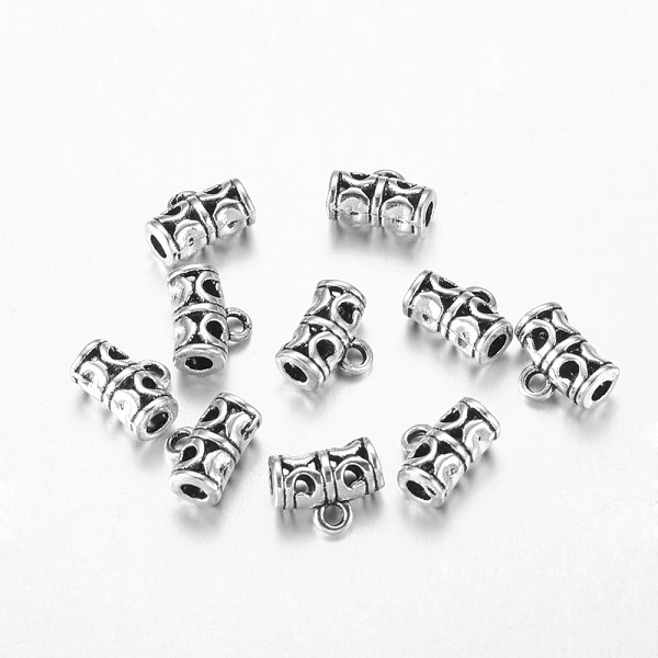 PandaHall Tibetan Style Tube Bails, Loop Bails, Bail Beads, Cadmium Free & Lead Free, Antique Silver, about 11.5mm long, 9mm wide, 5.5mm...
PandaHall Tibetan Style Tube Bails, Loop Bails, Bail Beads, Cadmium Free & Lead Free, Antique Silver, about 11.5mm long, 9mm wide, 5.5mm...