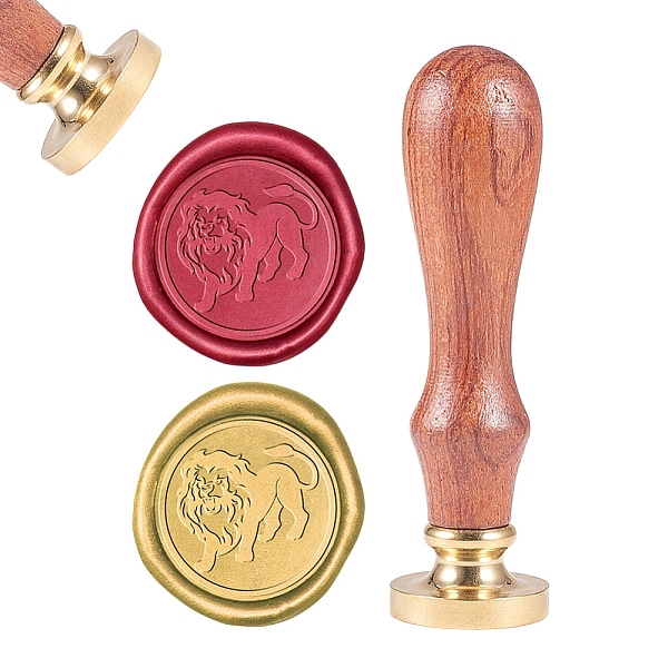 PandaHall DIY Scrapbook, Brass Wax Seal Stamp and Wood Handle Sets, Lion, Golden, 8.9x2.5cm, Stamps: 25x14.5mm Brass
PandaHall DIY Scrapbook, Brass Wax Seal Stamp and Wood Handle Sets, Lion, Golden, 8.9x2.5cm, Stamps: 25x14.5mm Brass