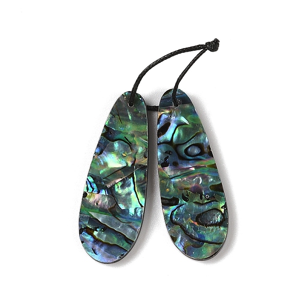 PandaHall 2Pcs Natural Abalone Shell/Paua Shell Pendants, Geometric Charms, Teardrop, 42x15x3mm, Hole: 1mm Paua Shell Teardrop
PandaHall 2Pcs Natural Abalone Shell/Paua Shell Pendants, Geometric Charms, Teardrop, 42x15x3mm, Hole: 1mm Paua Shell Teardrop