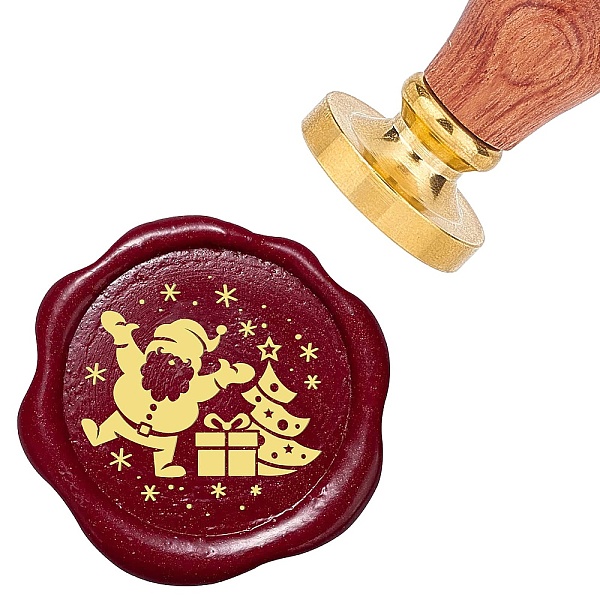 PandaHall Brass Wax Seal Stamps with Rosewood Handle, for DIY Scrapbooking, Santa Claus, 25mm Brass Santa Claus
PandaHall Brass Wax Seal Stamps with Rosewood Handle, for DIY Scrapbooking, Santa Claus, 25mm Brass Santa Claus