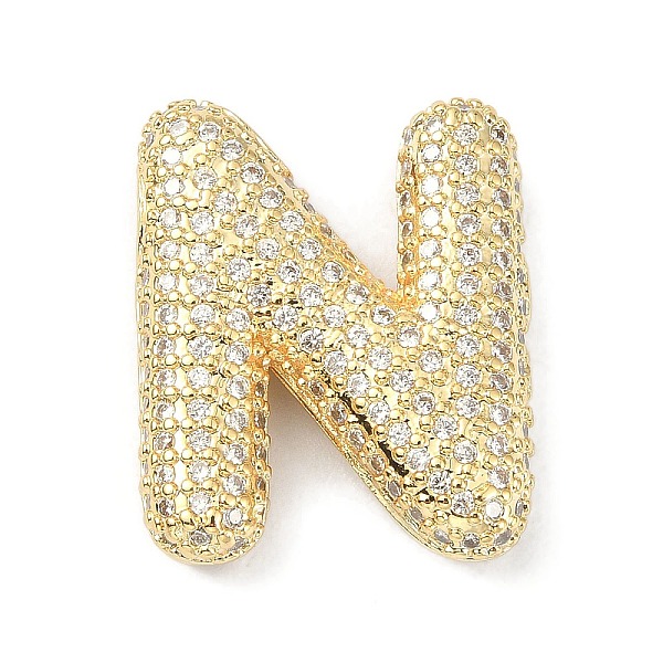 PandaHall Rack Plating Brass Micro Pave Cubic Zirconia Pendants, Real 18K Gold Plated, Lead Free & Cadmium Free, Letter, Letter N..., Clear
PandaHall Rack Plating Brass Micro Pave Cubic Zirconia Pendants, Real 18K Gold Plated, Lead Free & Cadmium Free, Letter, Letter N..., Clear