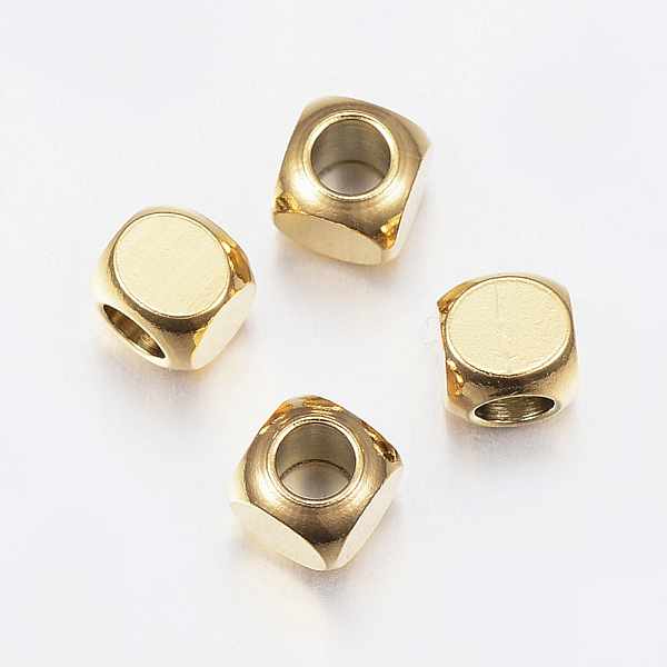 PandaHall Ion Plating(IP) 304 Stainless Steel Beads, Cube, Golden, 5x5x5mm, Hole: 3mm 304 Stainless Steel Cube
PandaHall Ion Plating(IP) 304 Stainless Steel Beads, Cube, Golden, 5x5x5mm, Hole: 3mm 304 Stainless Steel Cube