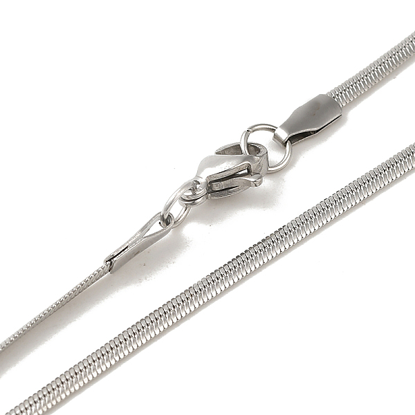PandaHall 304 Stainless Steel Herringbone Chain Necklaces, with Lobster Claw Clasps, Stainless Steel Color, 18.3 inch(46.5cm), 2mm 304...
PandaHall 304 Stainless Steel Herringbone Chain Necklaces, with Lobster Claw Clasps, Stainless Steel Color, 18.3 inch(46.5cm), 2mm 304...